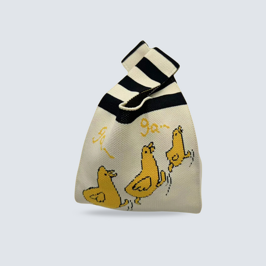 Sac cabas tricoté à la main