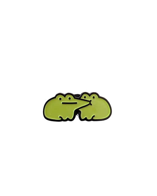 Cute Frogs Acrylic Brooch