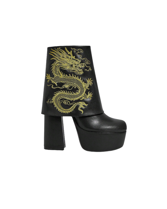 Dragon Ankle Boots