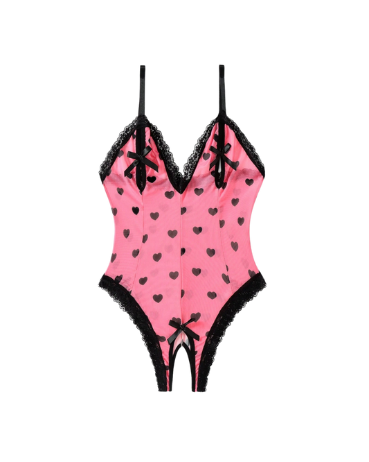 Heart Mesh Bodysuit
