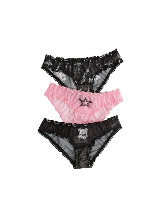 Skull Panties Set