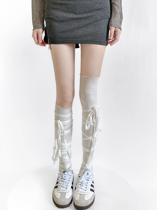 Chaussettes hautes à lacets
