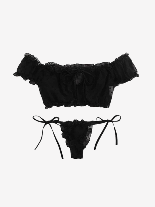 Sheer Lace Lingerie Set