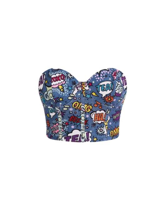 Pop Art Corset Top