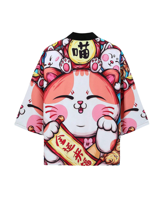Lucky Cat Kimono Jacket