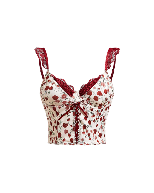 Lacy Cross Top