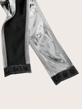 Metallic High-Cut Bodysuit.