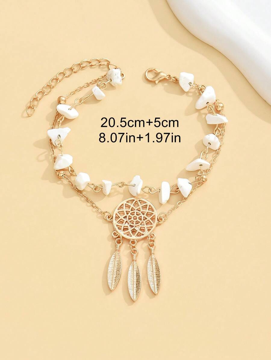 Dreamcatcher Boho Anklet.