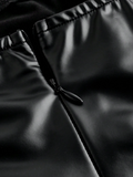 Leather-effect Tight Skirt.