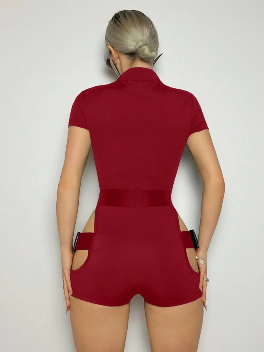 Strapped Cut-Out Bodysuit.