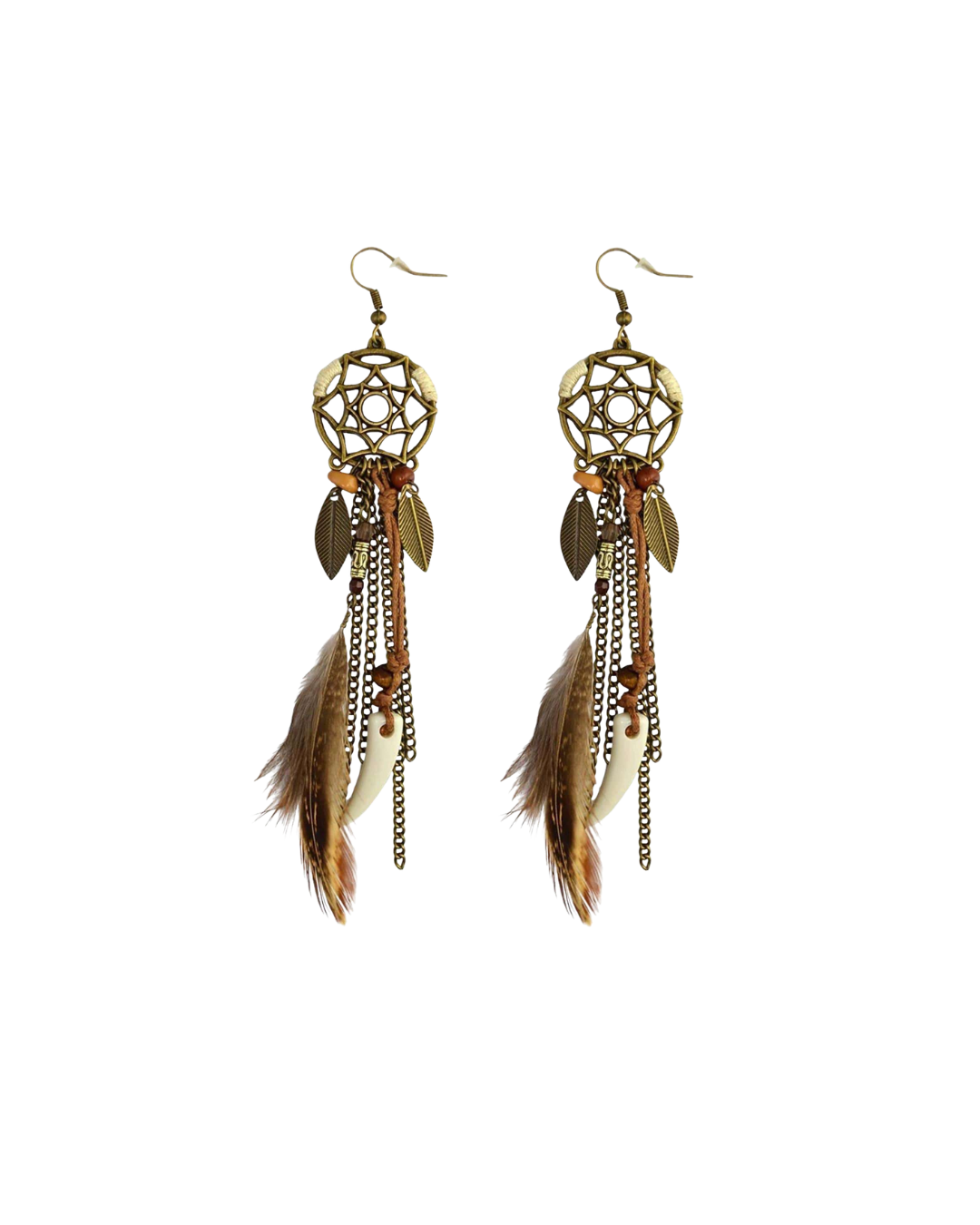 Dreamcatcher Feather Earrings