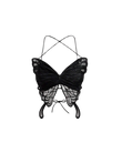Butterfly Wing Lace-Up Top