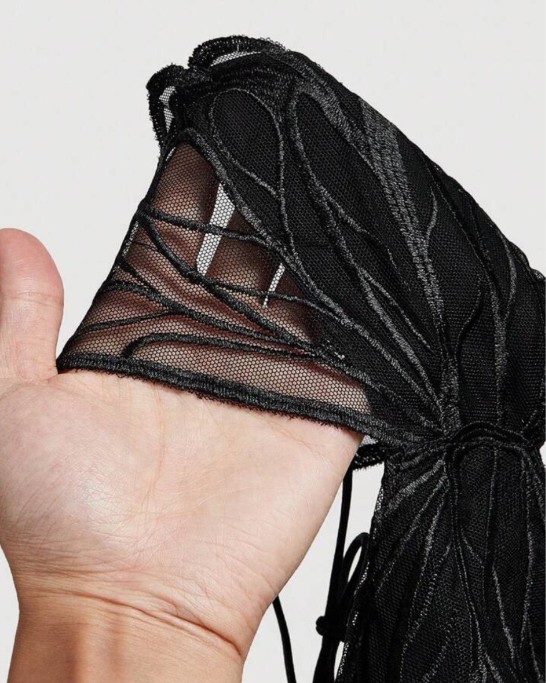 Butterfly Wing Lace-Up Top