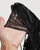 Butterfly Wing Lace-Up Top