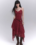 Cowgirl Red Check Dress