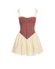 Gingham Corset Dress
