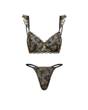 Golden Black Lingerie Set