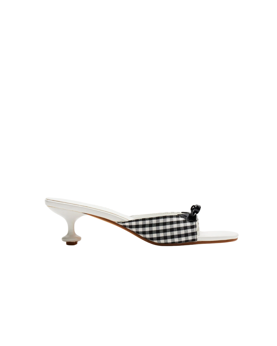 Vichy Bow Kitten Heels