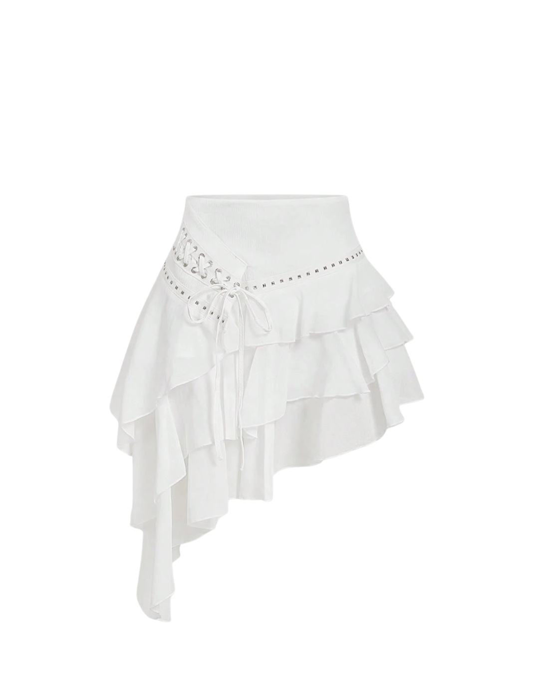 Asymmetric Ruffle Skirt
