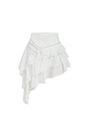 Asymmetric Ruffle Skirt