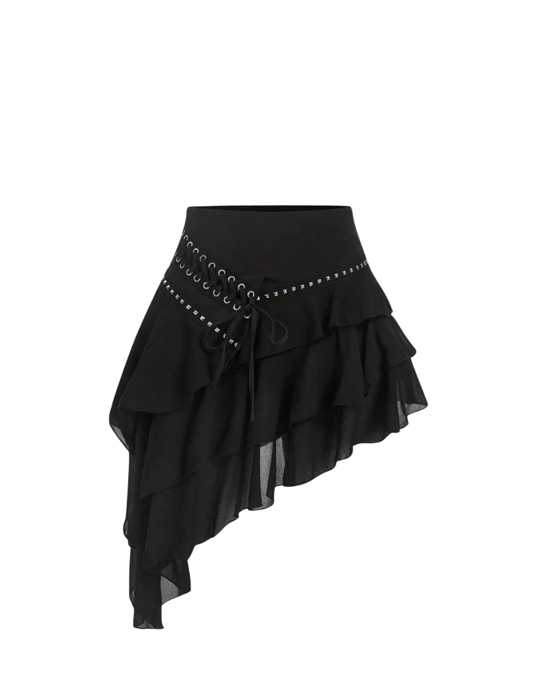 Asymmetric Ruffle Skirt