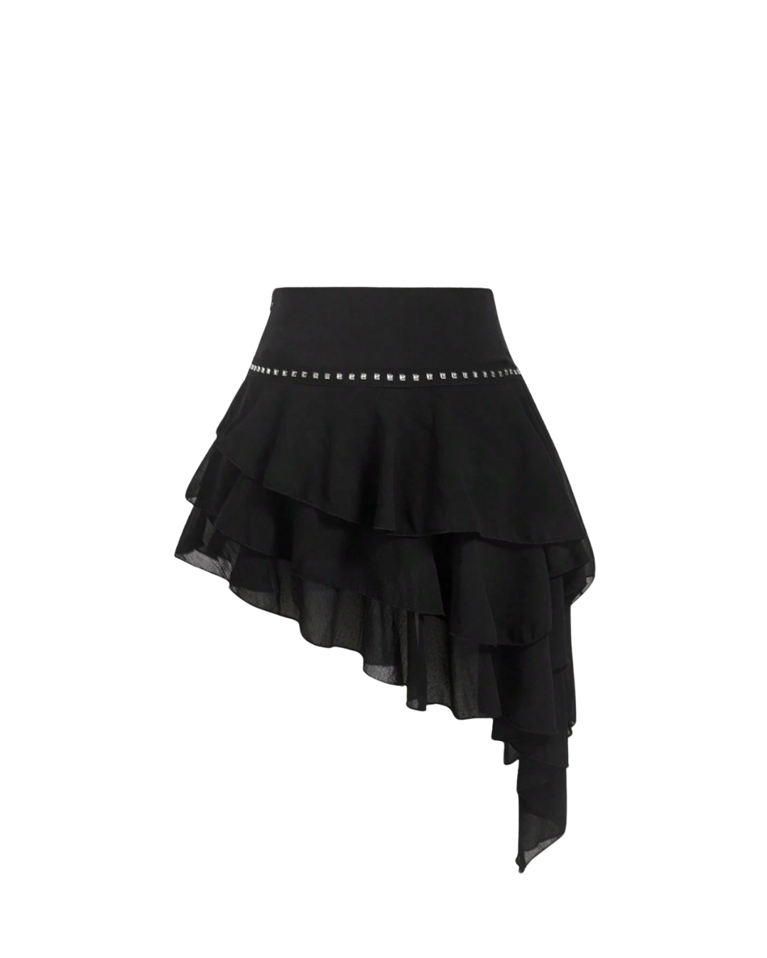 Asymmetric Ruffle Skirt