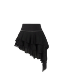 Asymmetric Ruffle Skirt