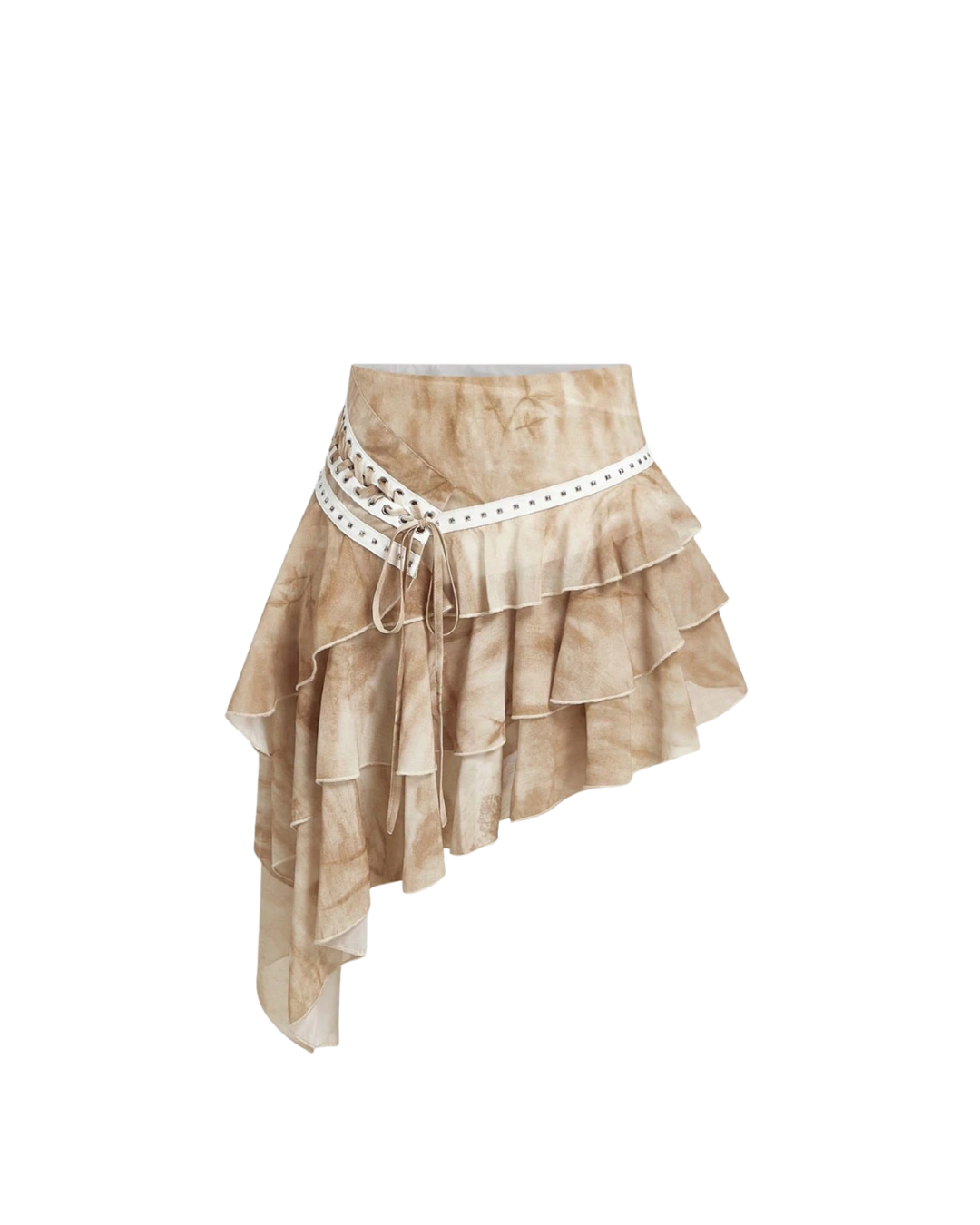 Asymmetric Ruffle Skirt