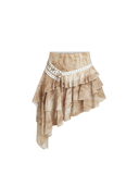 Asymmetric Ruffle Skirt