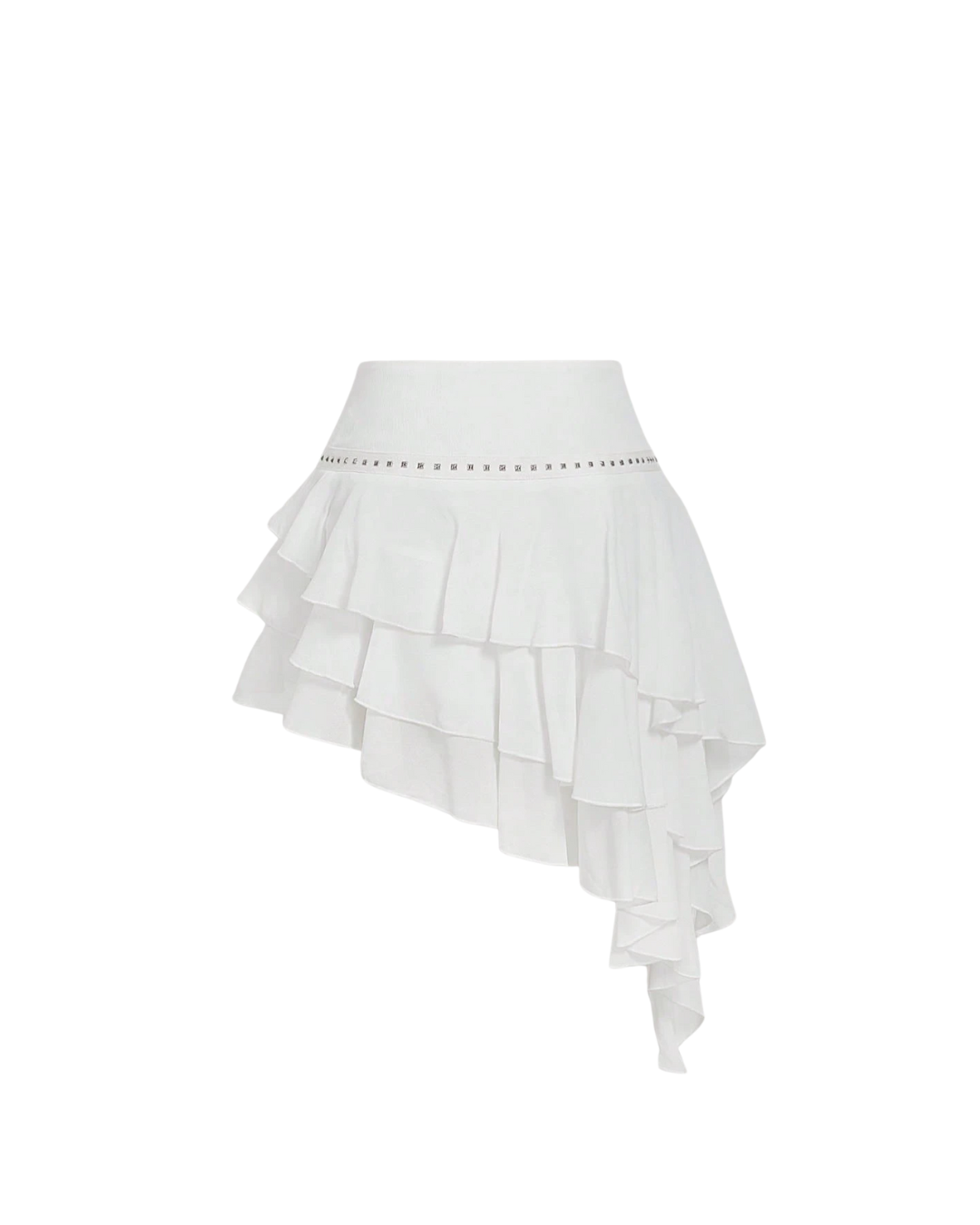 Asymmetric Ruffle Skirt