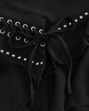 Asymmetric Ruffle Skirt