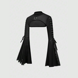 Mesh Peephole Smock