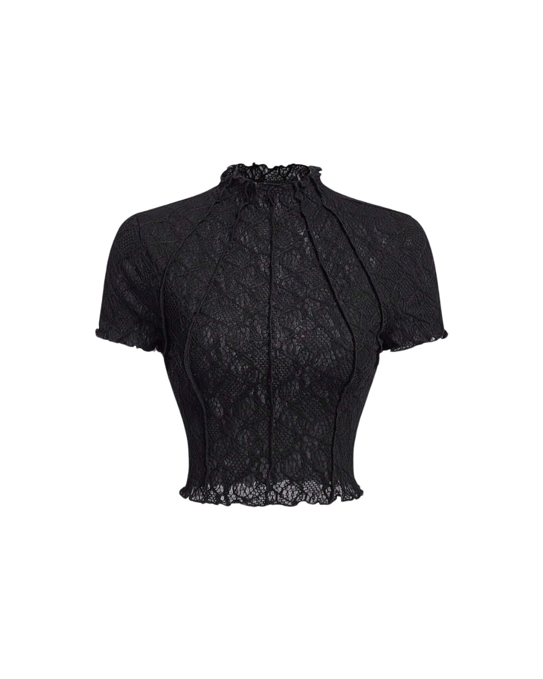 Sheer Stitch Mesh Tee