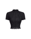 Sheer Stitch Mesh Tee
