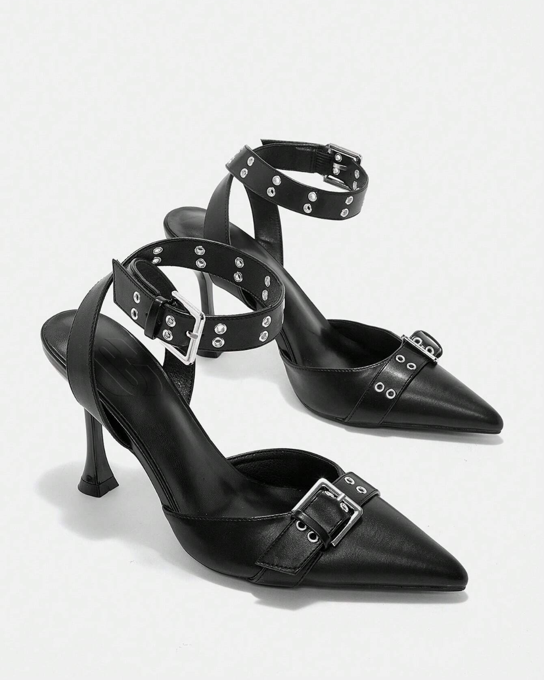 Pilot Buckle Strap Heels