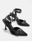 Pilot Buckle Strap Heels