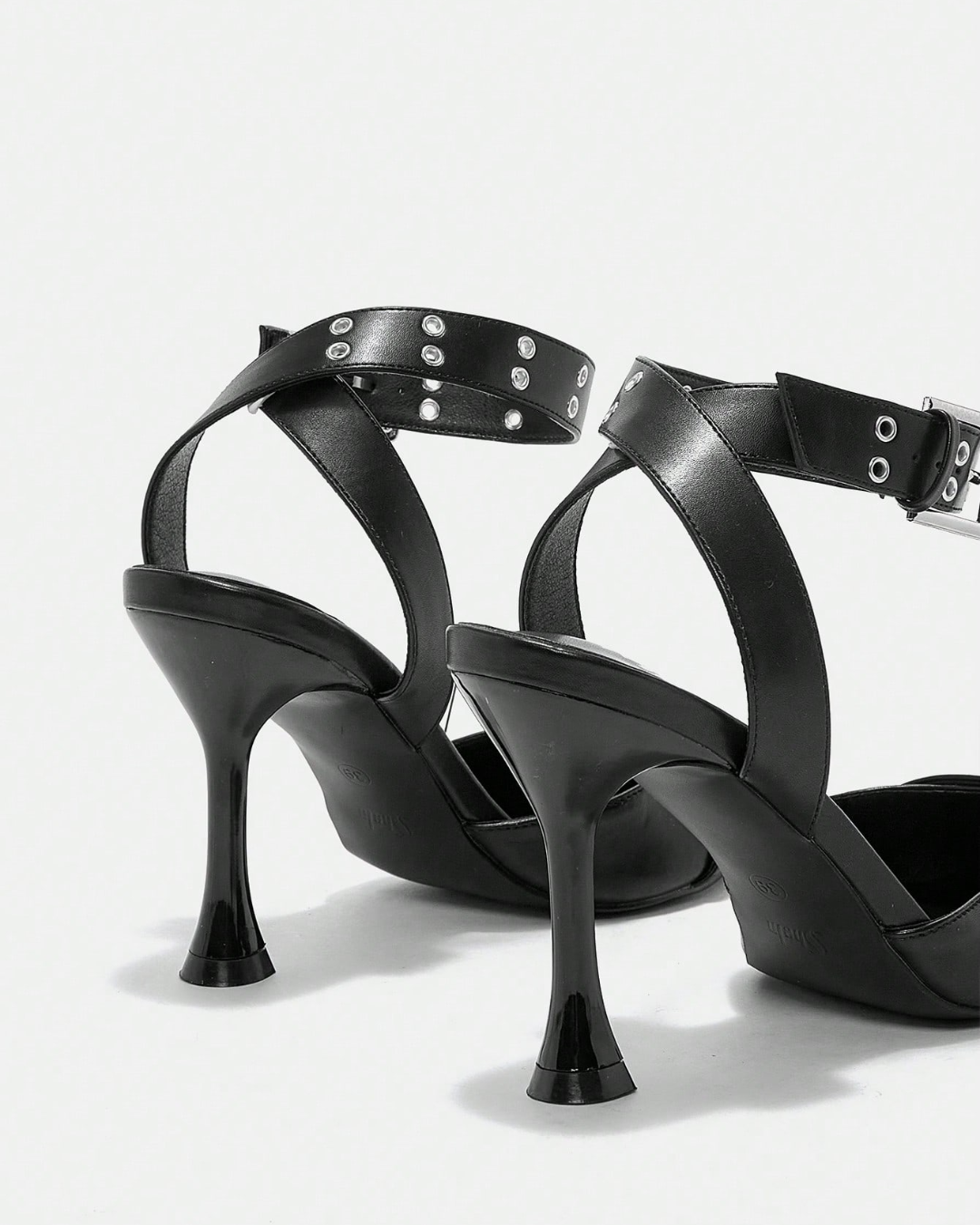 Pilot Buckle Strap Heels