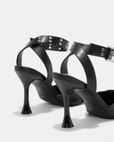 Pilot Buckle Strap Heels