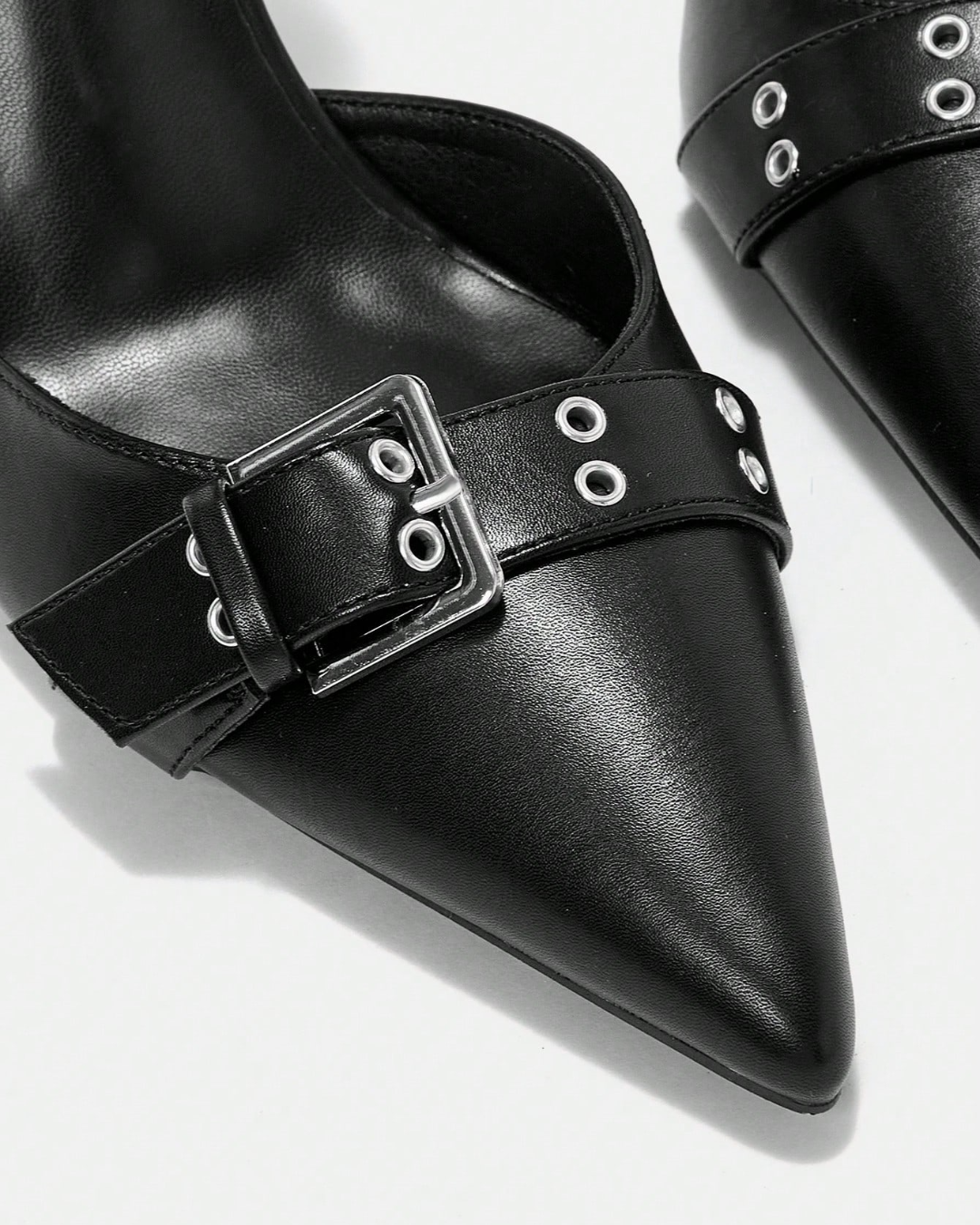 Pilot Buckle Strap Heels