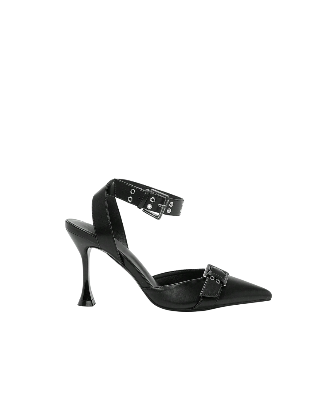 Pilot Buckle Strap Heels