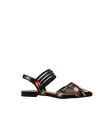 Embroidered Mesh Flats