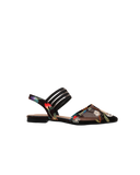 Embroidered Mesh Flats