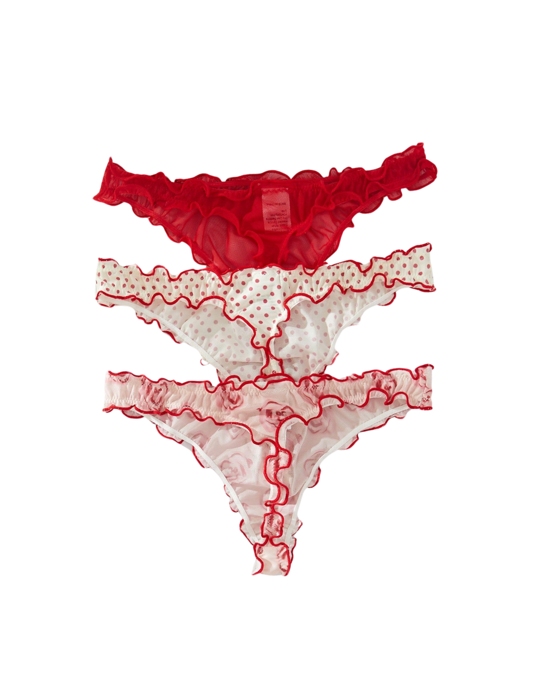 Ruffle Sheer Panties Set