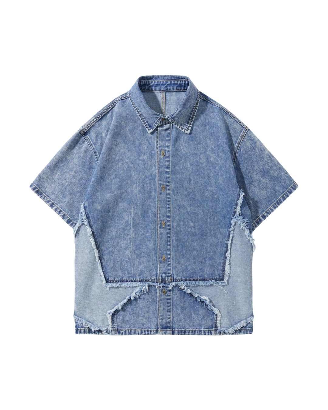 Patchwork Denim Shirt