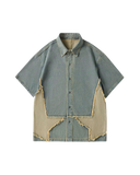 Patchwork Denim Shirt