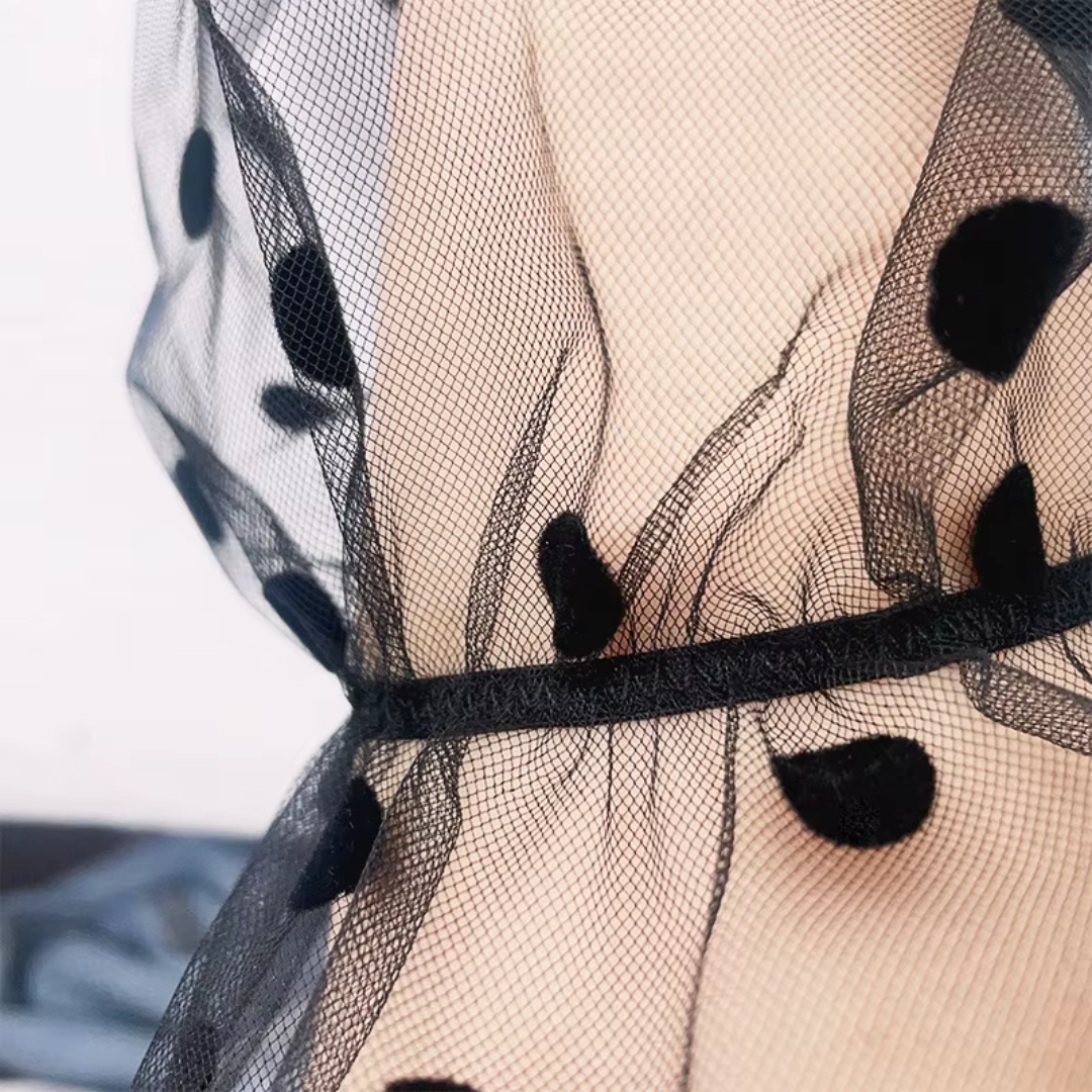 Sheer Mesh Gloves with heart