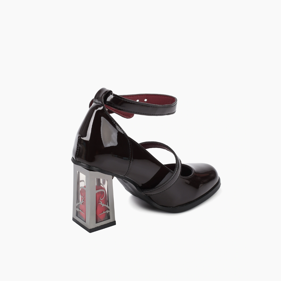 Mary Jane flower pumps