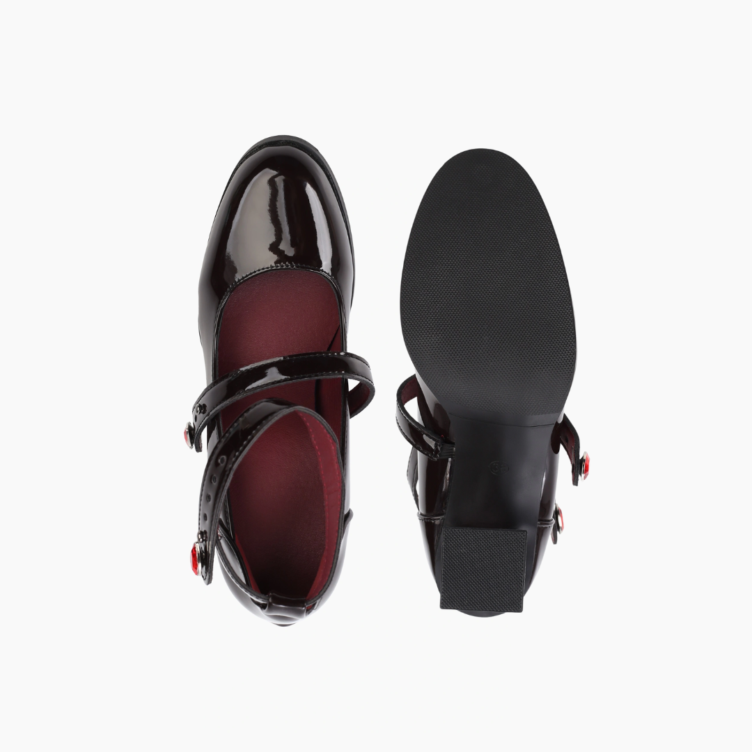 Mary Jane flower pumps