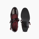Mary Jane flower pumps