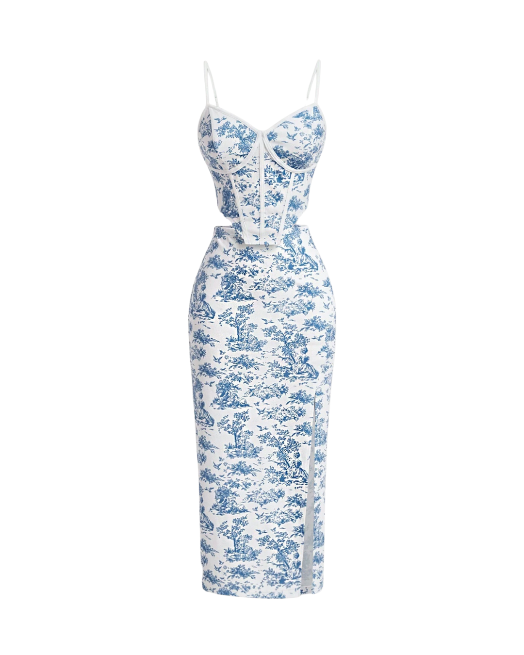 Vintage Toile Skirt Set